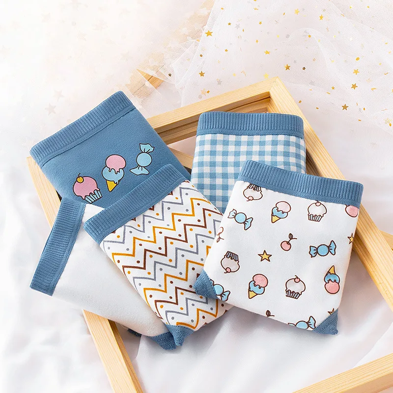 wholesale ladies low waist 100%cotton panties womens fashionable ribbed modal underwear