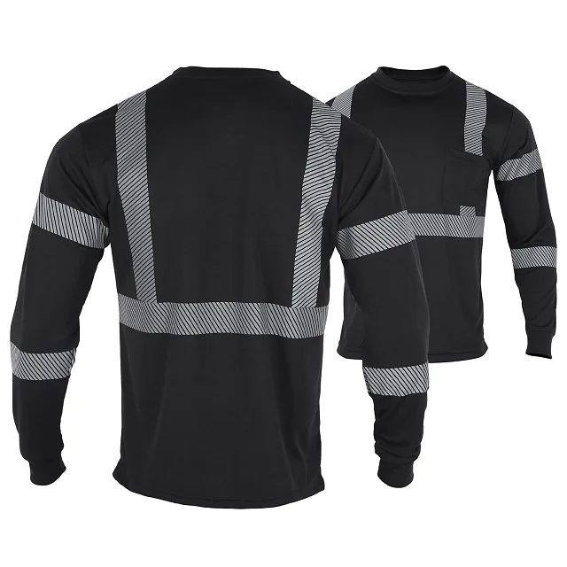 OSHA Type R High Visibility Sunscreen Work Wear Class 3 Uniform Long Sleeve Hi Vis Safety Shirts