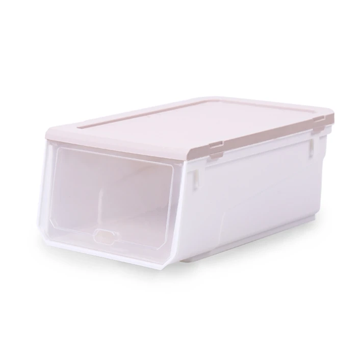 Plastic Storage Sneakers Shoe Box Boots Double Doorways Shoe Organizer