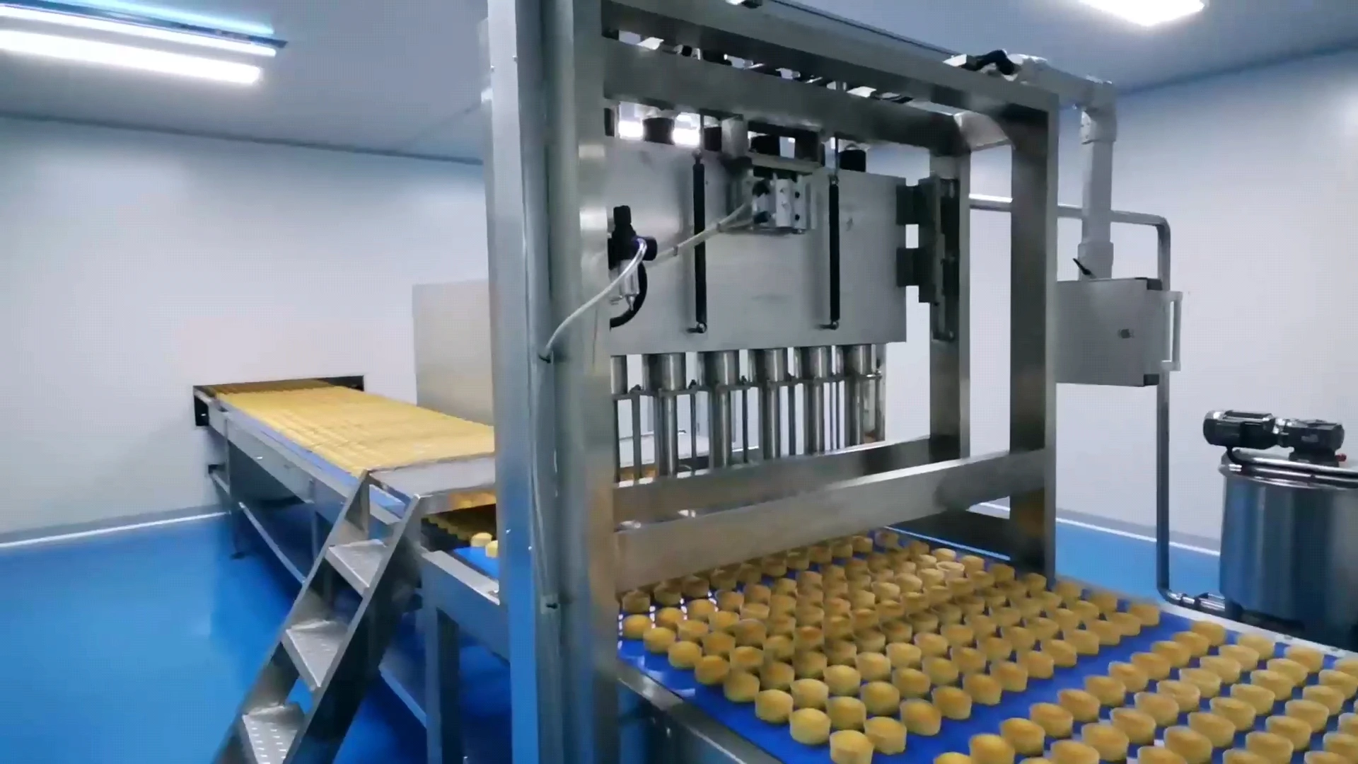 High Productivity Automatic Cup Cake  Custard Cake Making Machine With Factory Price