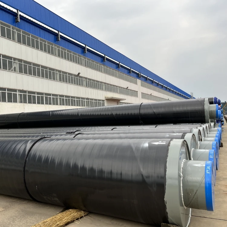API 5L steel jacketed metal-clad steam glass wool thermal insulation spiral steel pipe for high temperature medium supply
