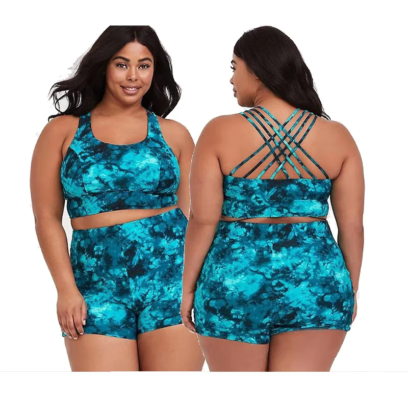 
Wholesale Plus Size 2 Piece Swimwear Summer Women Plus Size Bikini Swimwear Swimsuit Bathing Suits 2021 
