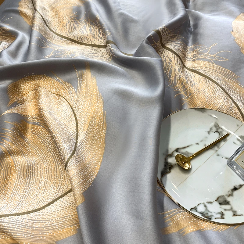 Nantong manufacture ready stock fast delivery wholesale 60s printed TENCEL fiber fabric