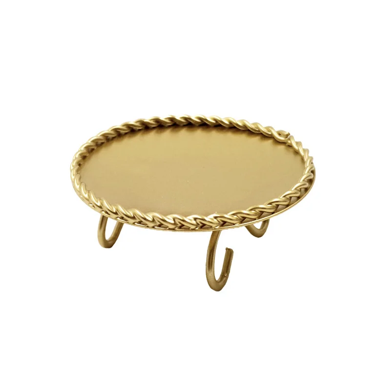 Stainless Steel Candle Tray with Cup Stick and Pad for Extinguishing and Storage of Candles & Fragrance Accessories