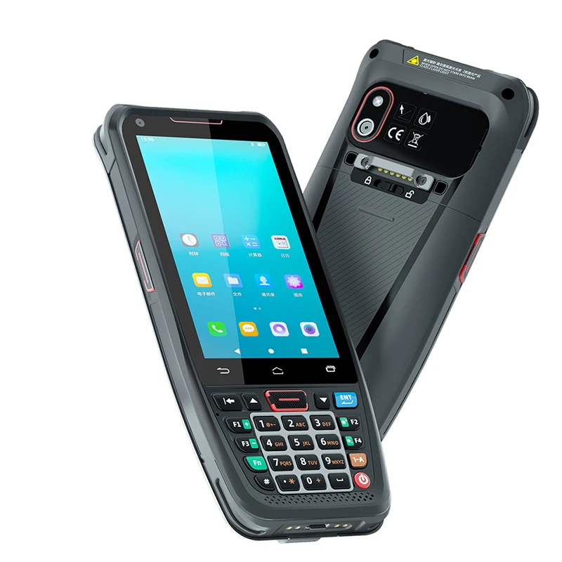 High quality android 10 rugged mobile data terminal PDA with honeywell QR code scanner