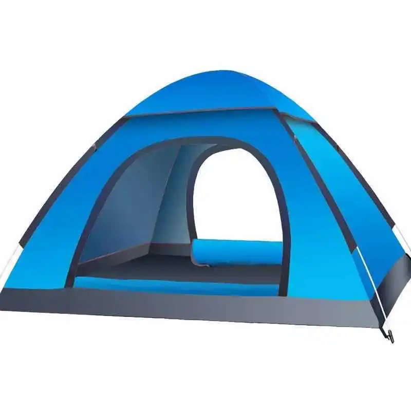 Outdoor automatic 1-2 person camping sunshade mosquito - proof portable fast open beach tent