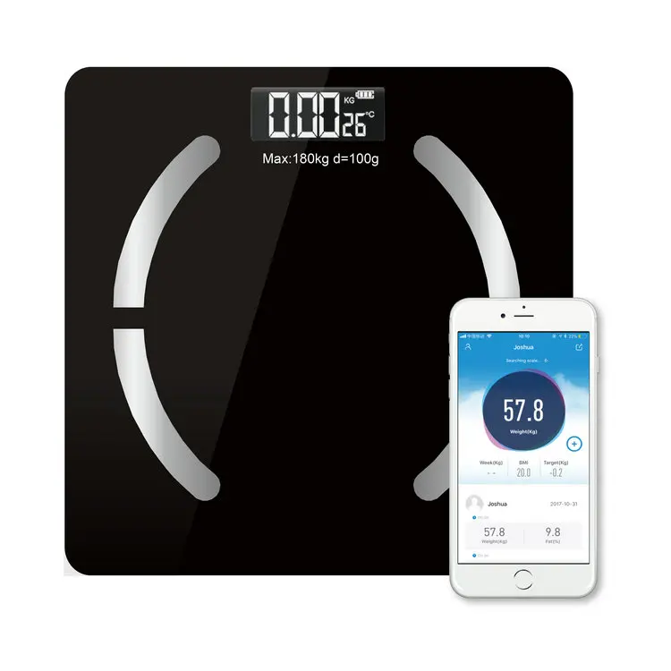 Smart Bluetoo Bathroom Scale Digital App Weight Scales Body Fat Scales