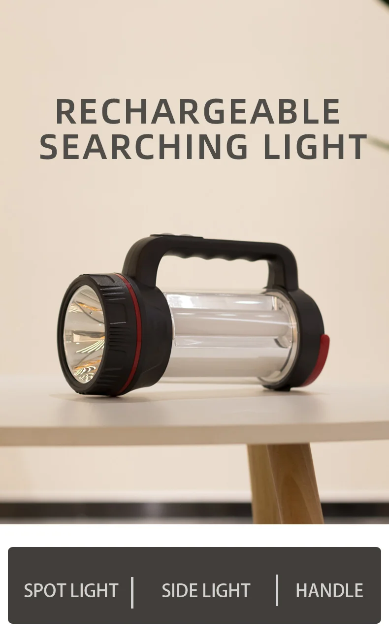 Changrong Camping light lantern LED tent light large torch with side lights hook and handle