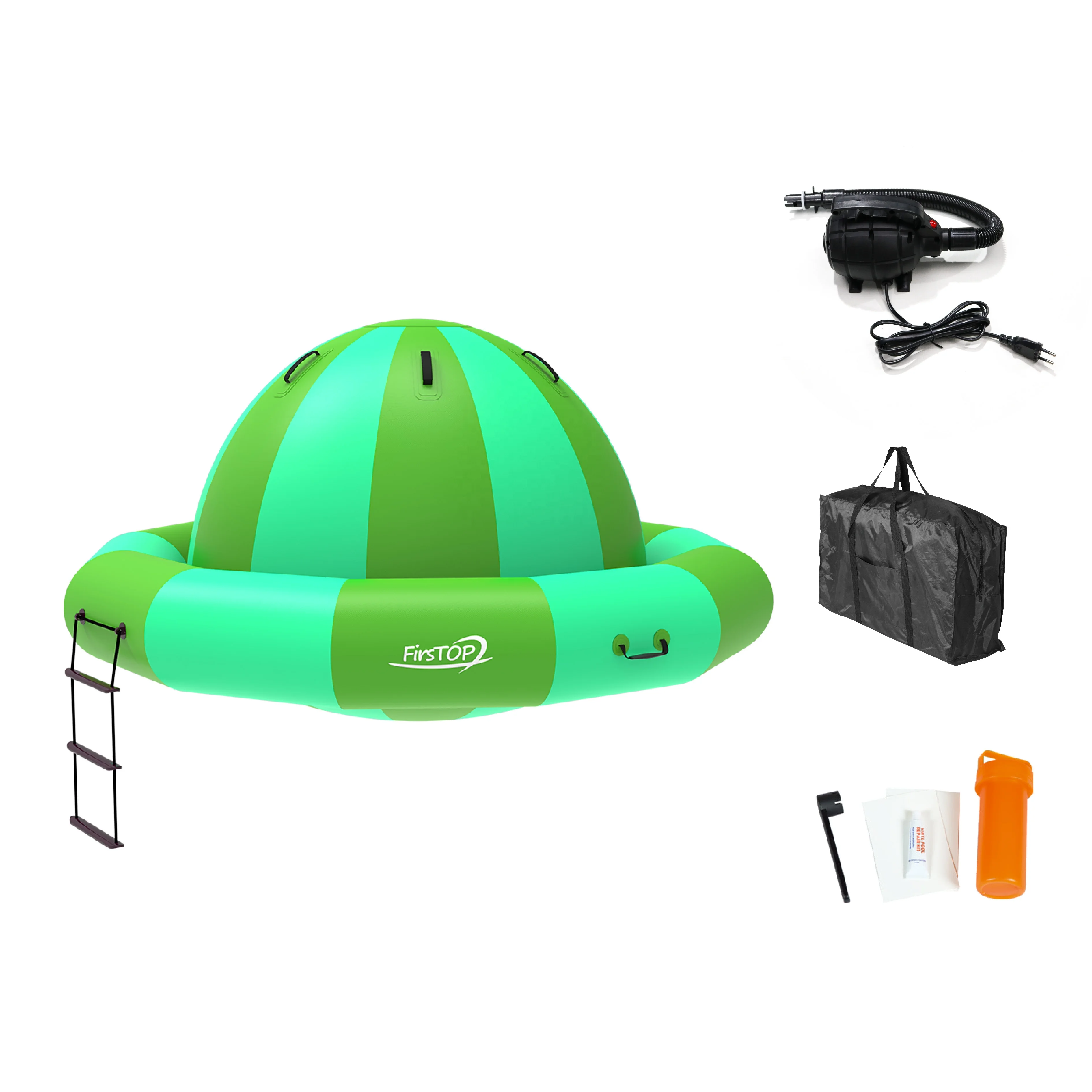 China Manufacturer PVC Inflatable Water Saturn Toys Towabale Boat Spinner Disco Boat for Commercial Family Use