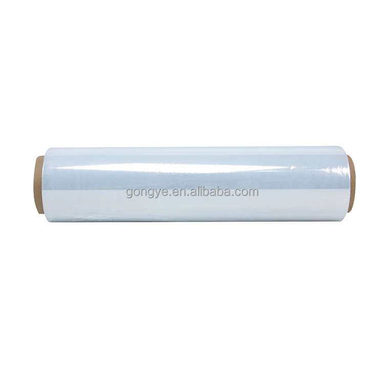 18 Inches Super Thin 80 Gauge Transparent White Plastic Packaging Materials Soft PE Stretch Film Casting Pallet Wrap Film