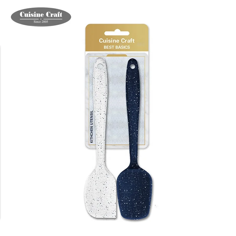 Amazon premium Kitchen baking accessories 480 F 600 F classic silicone scraper spatula spoonula set