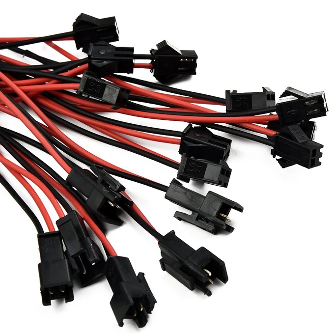JST SM 2P Connector With Cables Led Connector 2 Pin SMP-02V-BC Oem Motorcycle Wiring Harness for Car