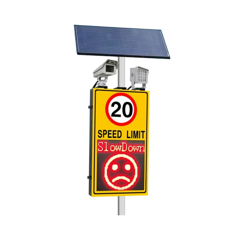 High Quality Road Warning Led Solar Radar Speed Sign Radar Vehicle Speed Limit Indicator Led Display