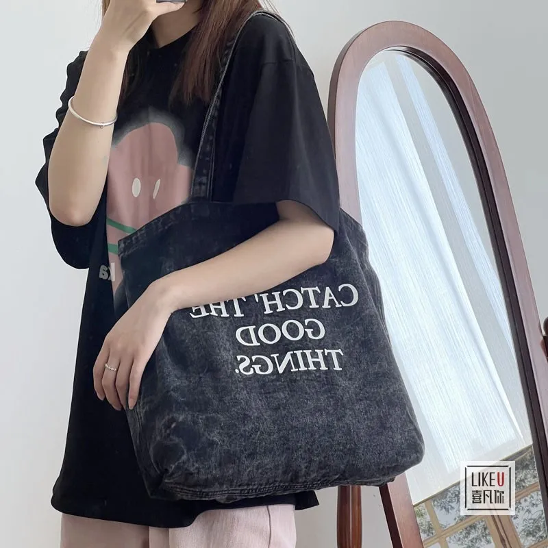 Gift shopping bag tote shopping grocery canvas large tote bag canvas tote bag 12 oz gusset
