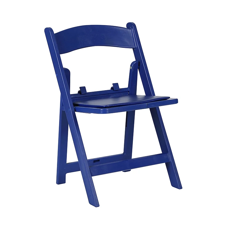  Morden Portable White Blue Pink Kids Baby Folding Wimbledon Padded Chair Wholesale For Events Party Picnic Resin