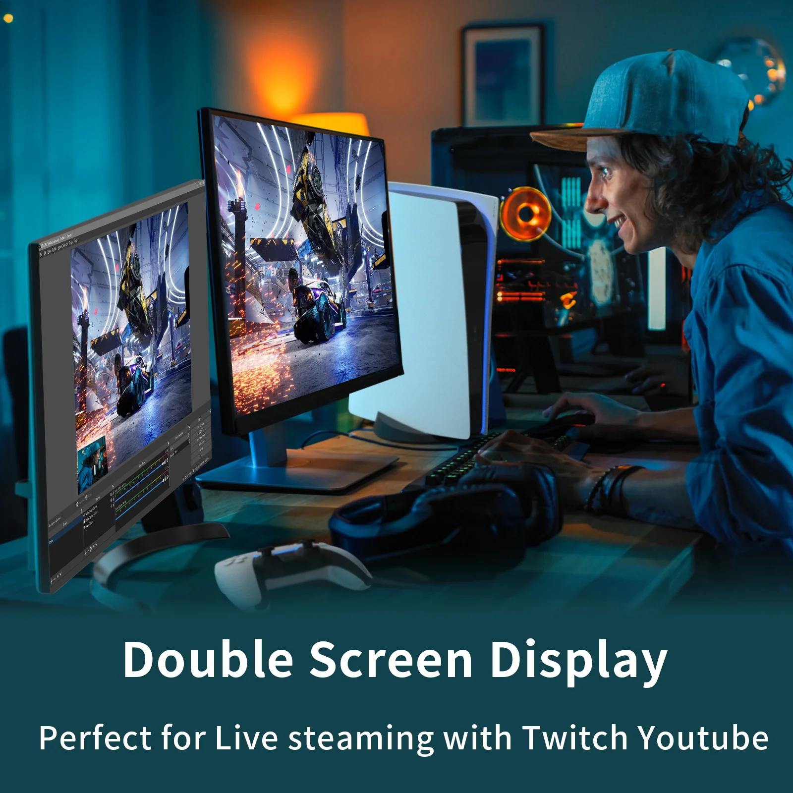 Acasis High Quality PCI-e interface HD Video Capture Card with 4k60 passthrough&1080P60 output for computer