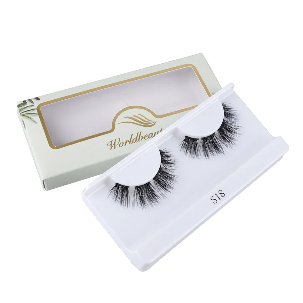 Worldbeauty professional vendor bulk diy mink glue-based lashes superfine band 3D faux mink lashes private label eyelash