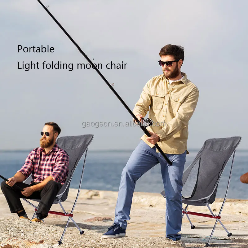 holesale Aluminum Frame High Back Chair Garden Outdoor Camping Folding Chair High Load-bearing Beach Chair