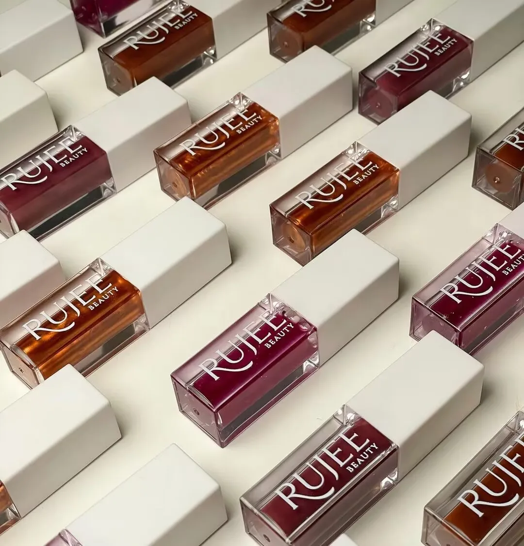 ink Glasting  Non-Sticky High-Shine Fuller-Looking Lips Moisturizing Long-Lasting Vegan Lip Gloss with custom logo