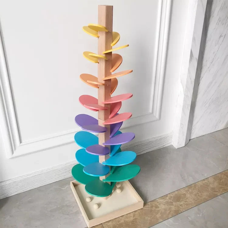 Montessori Wood Kids Toys Educational Diy Marble Tree Puzzles Toy Classroom Toys for Kids