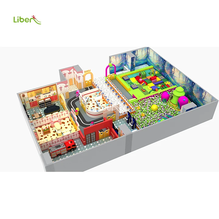 Customized  Liben Playground Entertainment with Ball Pool