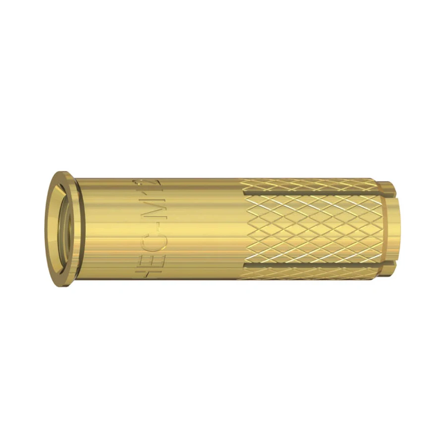 Brass Material Hot Sale Diameter M6 M8 M10 Yellow Color Drop-in Anchor Bolt Standard Products