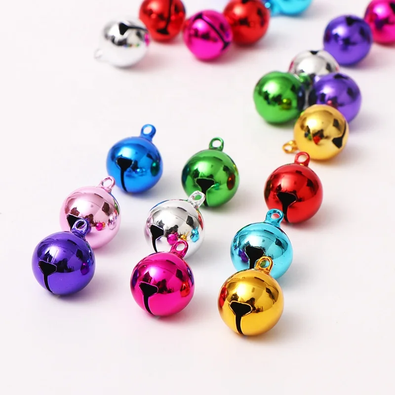 8mm-20mm Brass Copper Bell Craft DIY Metal Shiny Christmas Jingle Bells for Party Decorations Jewelry Making Cat Dog Bells