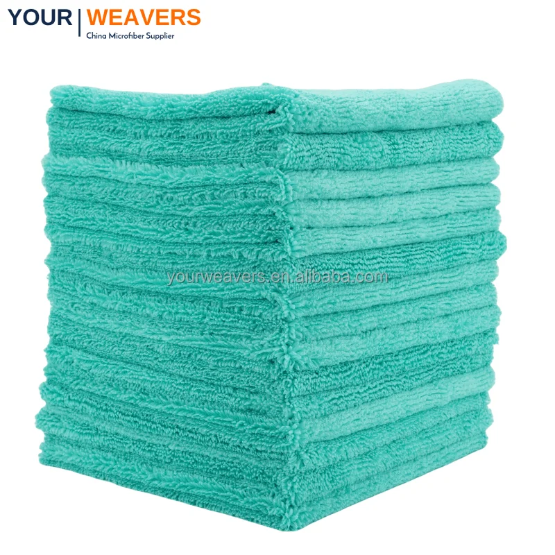Microfiber Towel Car 16x16' 400gsm Super Absorbent Dual Pile Loop Car Cleaning Cloth Towel Car Drying Towel