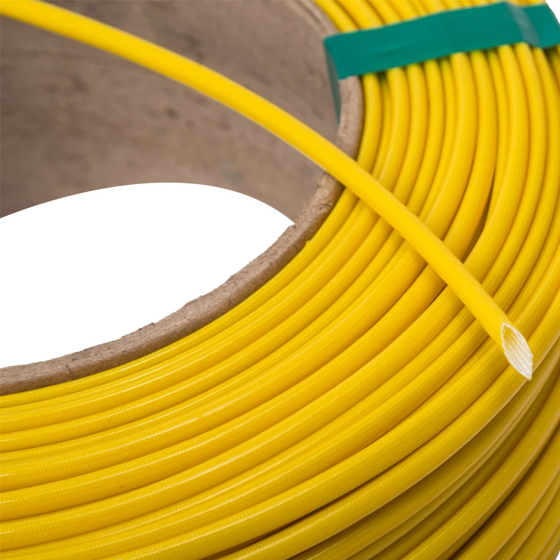 Insulation Materials F Class High Temperature Polyurethane Fiberglass Sleeving