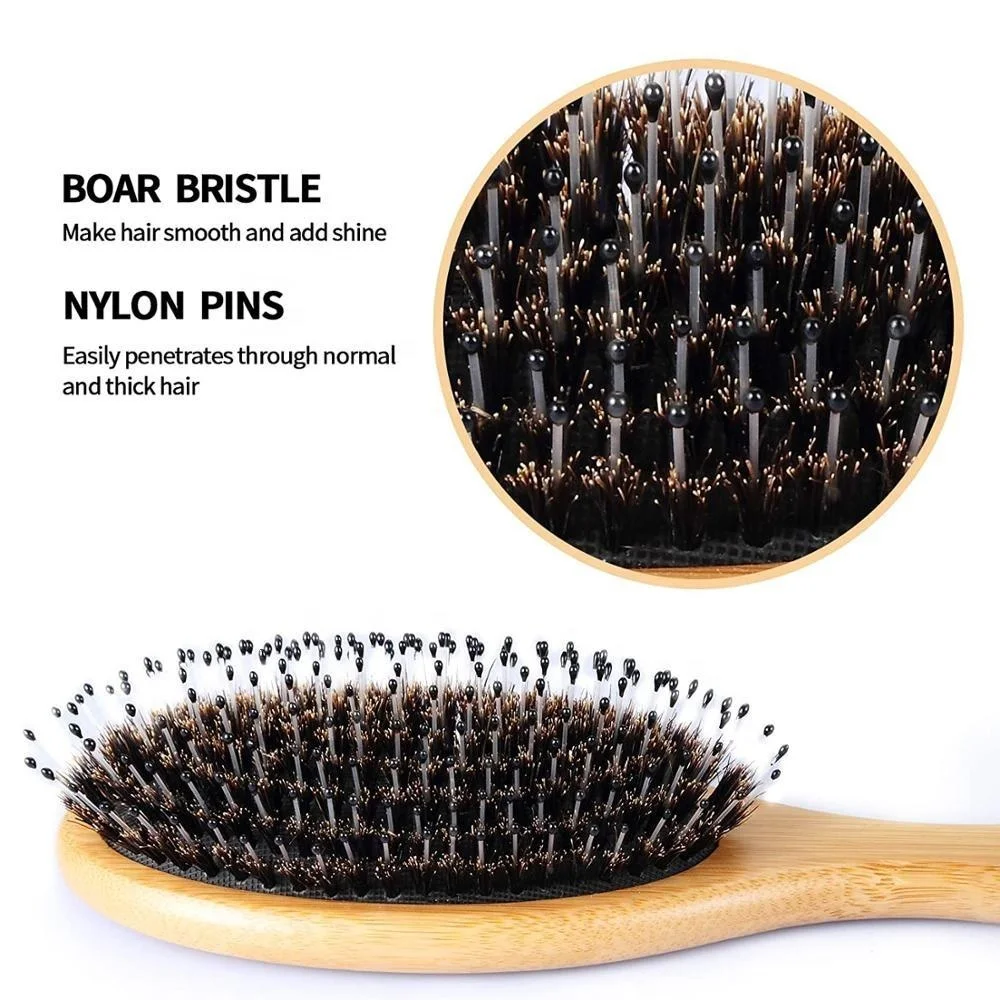 Coffret De Peigne Pour Cheveux A Effiler Personnaliser Bois Barbe Petit Taille Guerision Qwartz Rose Kit En Ensemble