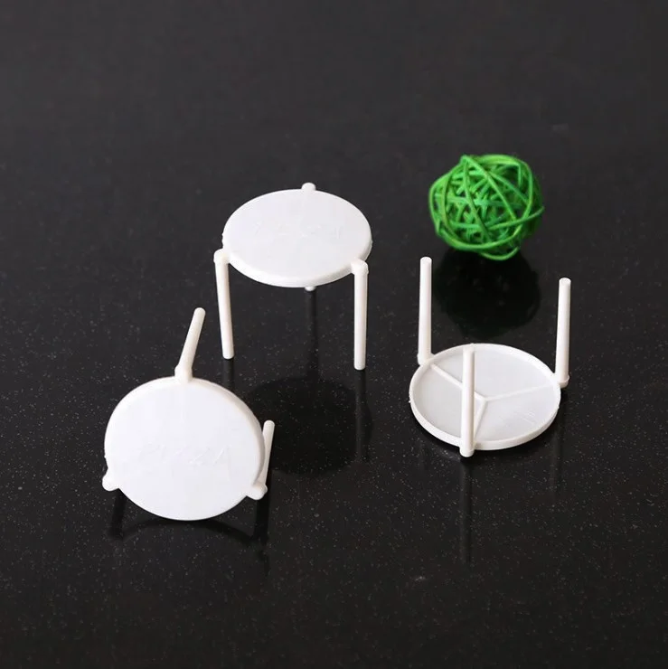 wholesale PP plastic Pizza saver stands disposable white pizza tripods