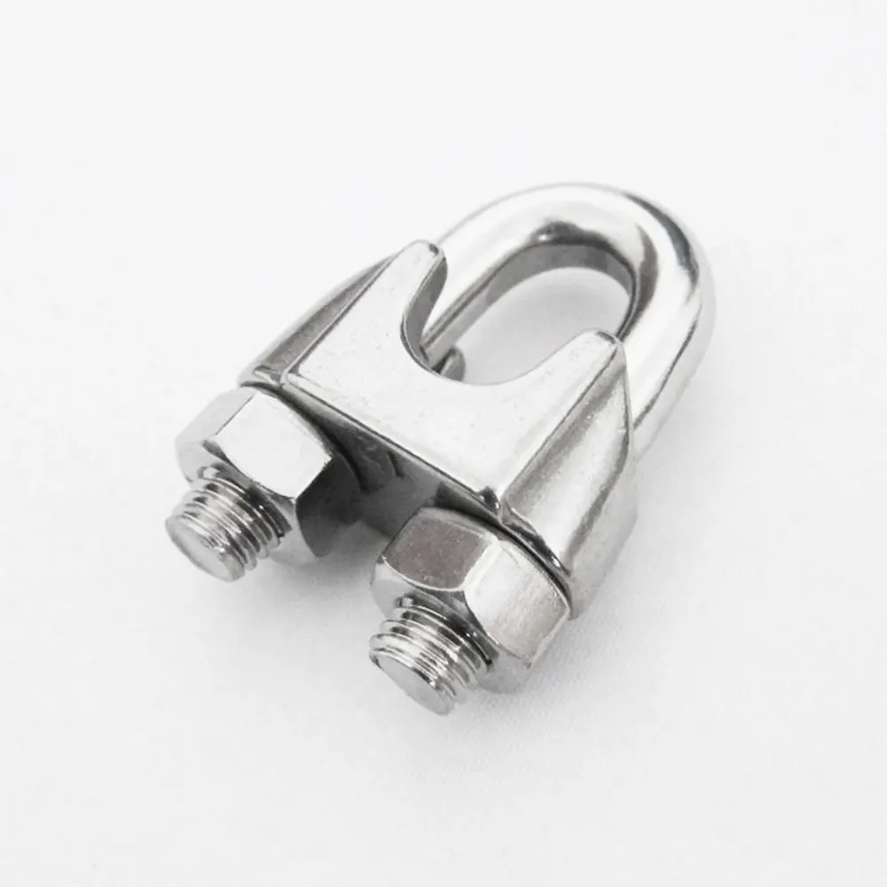 Din741 304 316 stainless steel wire rope clip clamp for wire rope and cable