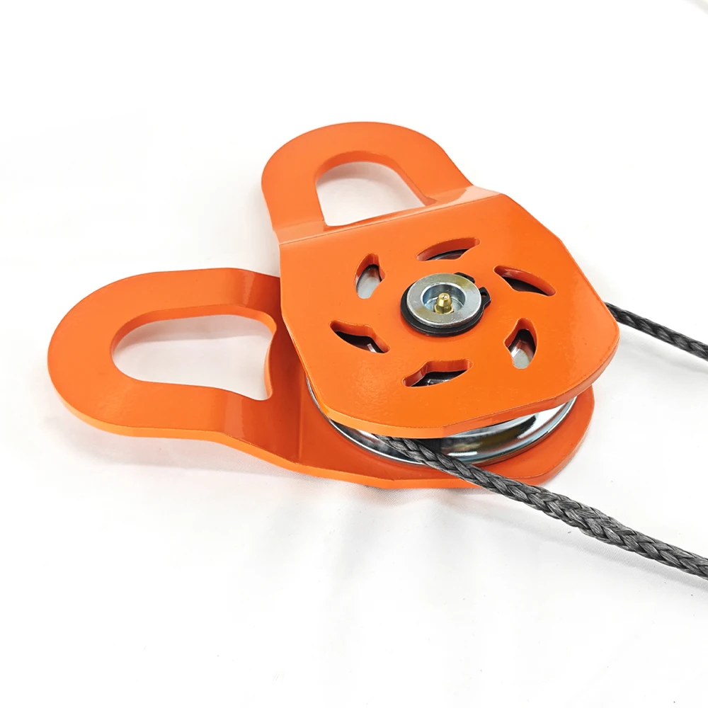 Heavy Duty Off Road Pickup Recovery Winch Snatch Block Pulley for Synthetic Rope and Steel Cable