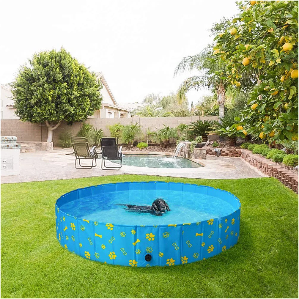 A01 Custom logo Dog Swimming Pool accessories Collapsible PVC Pet inflatable portable ice bath tub pcp cold plunge