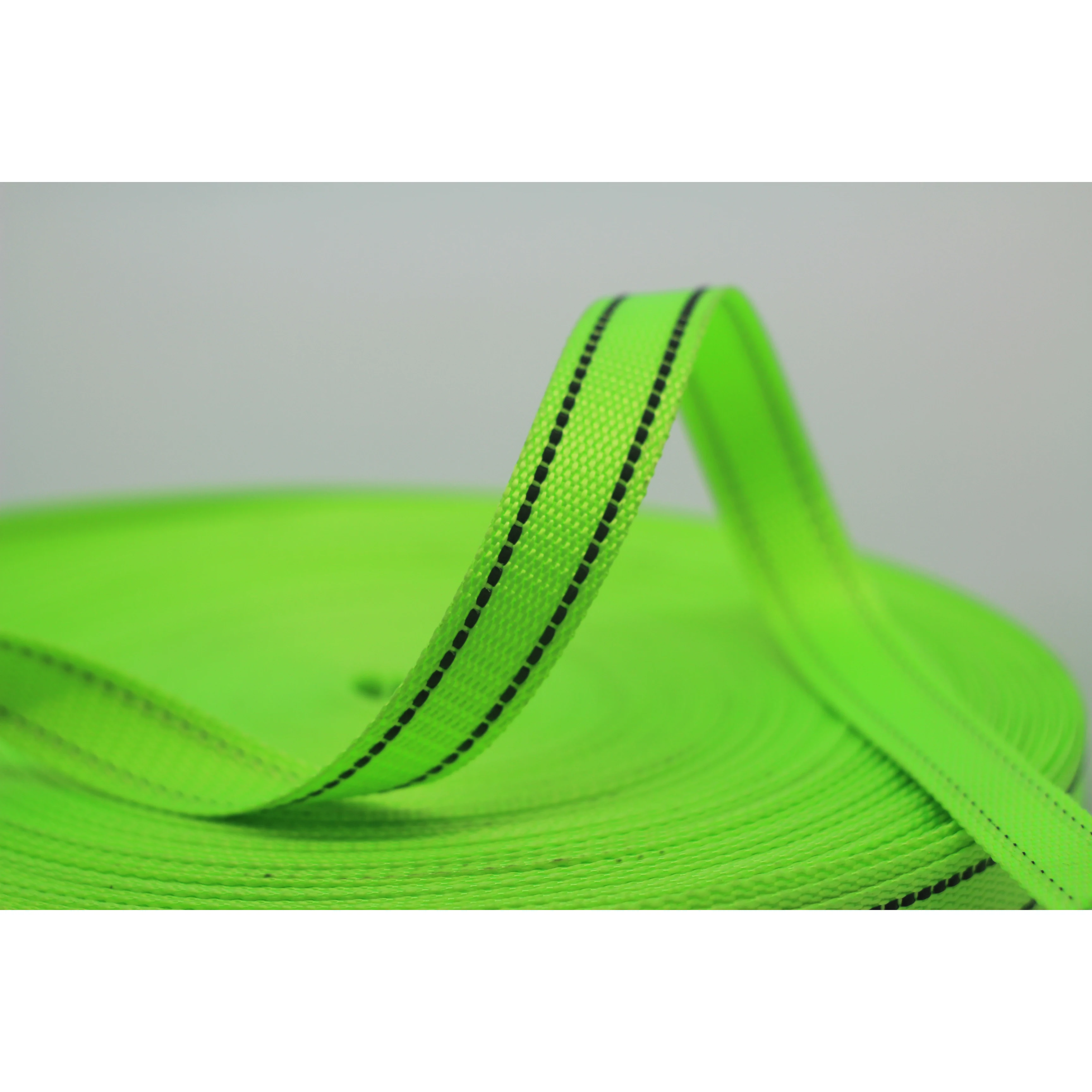 Wholesale 25mm imitation nylon reflective tape webbing strap for clothing