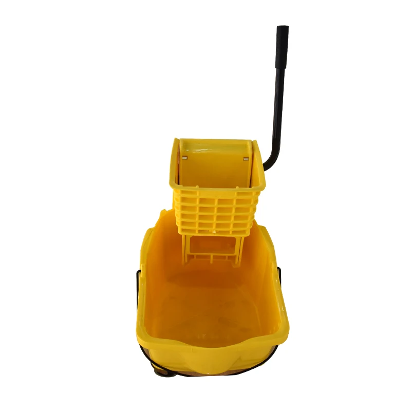 
Hotel Cleaning Plastic 360 flat magic Mop squeezer bucket with side press wringer 