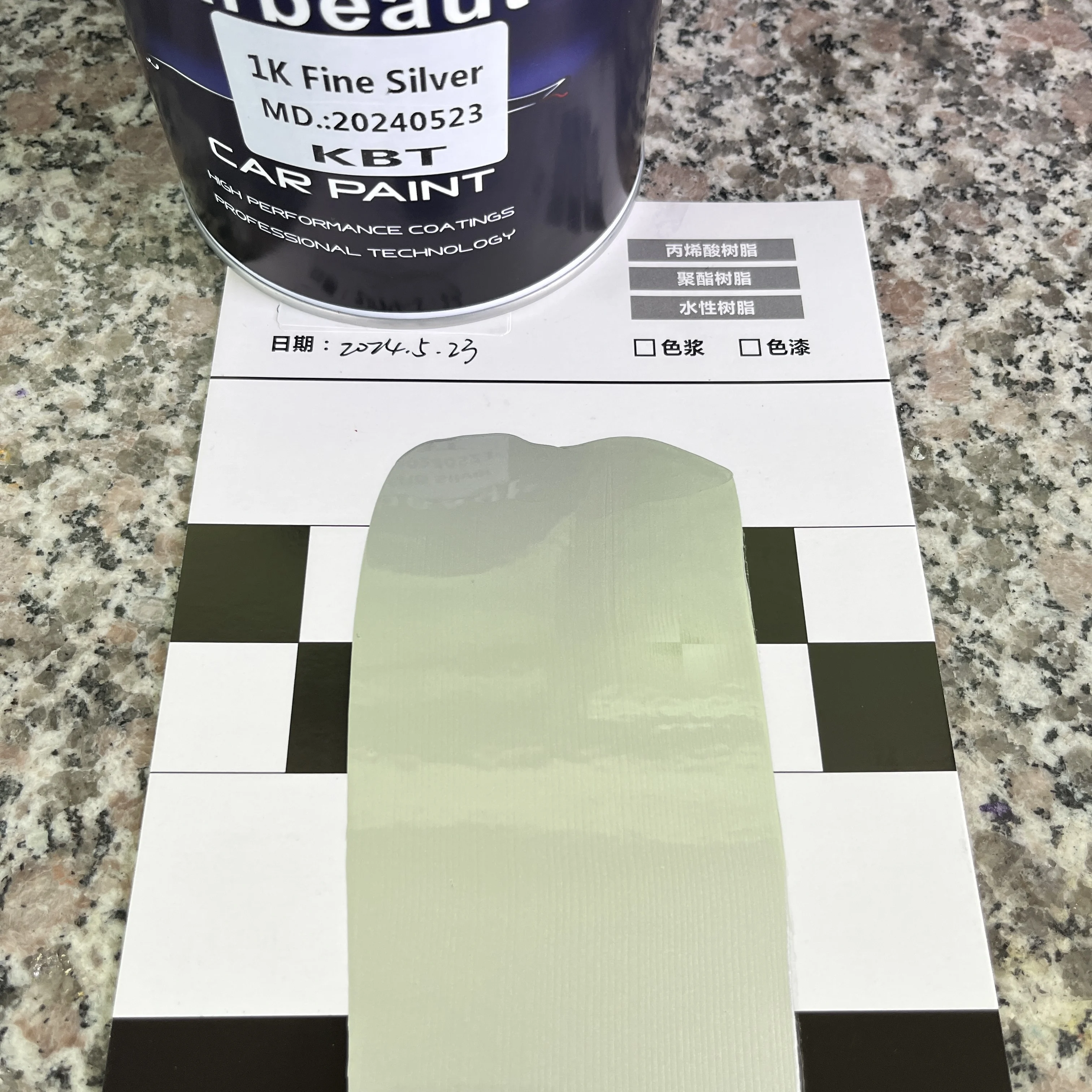 1K Color Car Paint S502 Sliver Car Refinish Paint Mixing Paint Tint Acrylic Auto Paint For Car Repairing