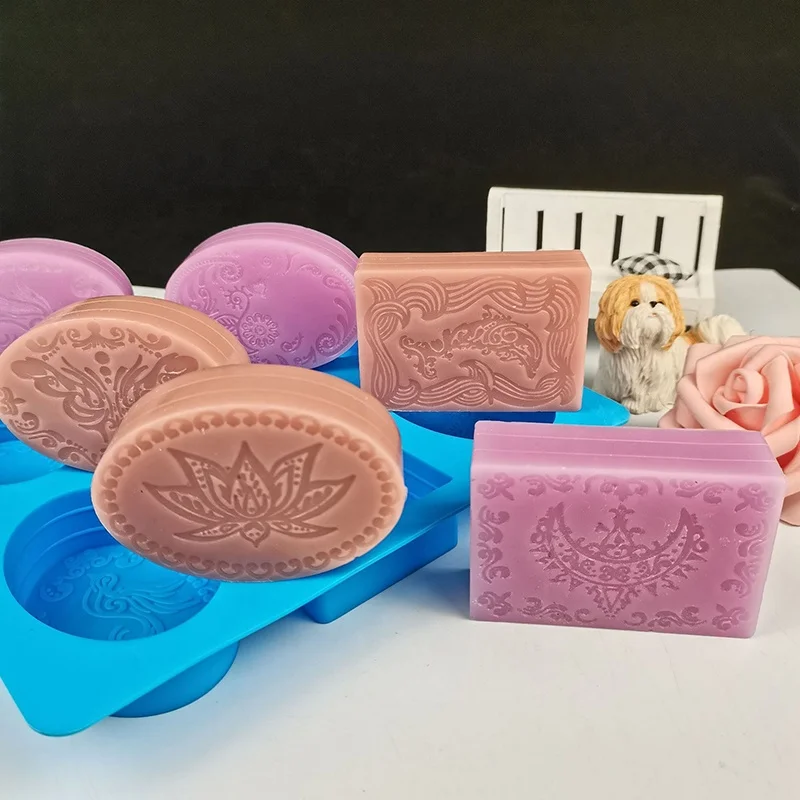 Custom Silicone Soap Mold, DIY Soap Molds, Rectangle Baking Mold Cake Pan Biscuit Chocolate Mold for Homemade Craft