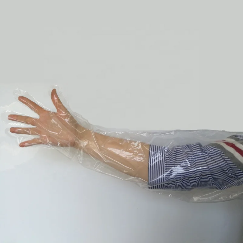 Одноразовые 90 см ветеринарные перчатки для искусственных перчатки для искусственного осеменения