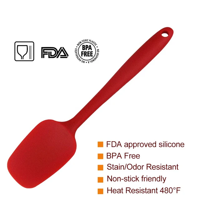 Silicone Kitchen Accessories Set Heat Resistant Pizza Mini Silicone Spatula Set Of 3