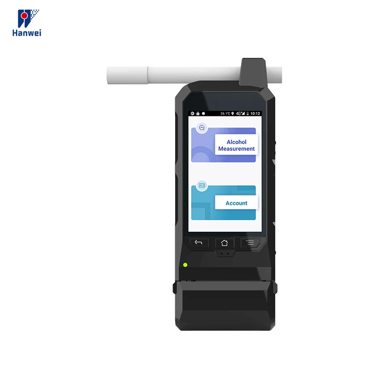 Breath Alcohol Analyzer with Printer Fuel Cell Sensor Professional Breathalyzer