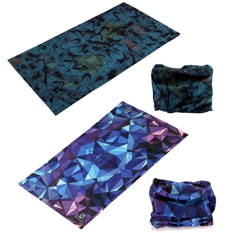 Promotional Gifts Custom Face Bandana Camo Seamless Seamless Milk Silk Bandana For Walking Events