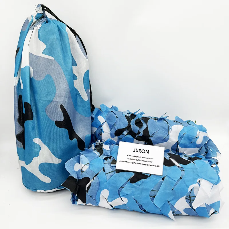 100 g/m2 Marine blue camouflage net green decorative net anti-aerial photography camouflage sunshade net
