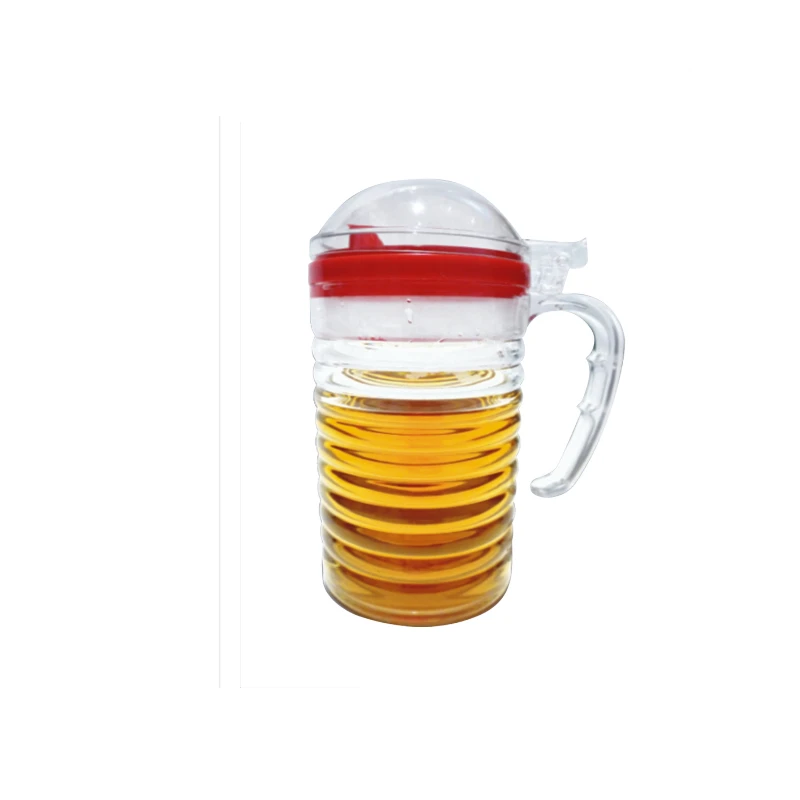High Quality BPA Free Plastic Gravity Olive Oil & Vinegar Bottle Dispenser, Pour Soy Sauce Dispenser For Kitchen