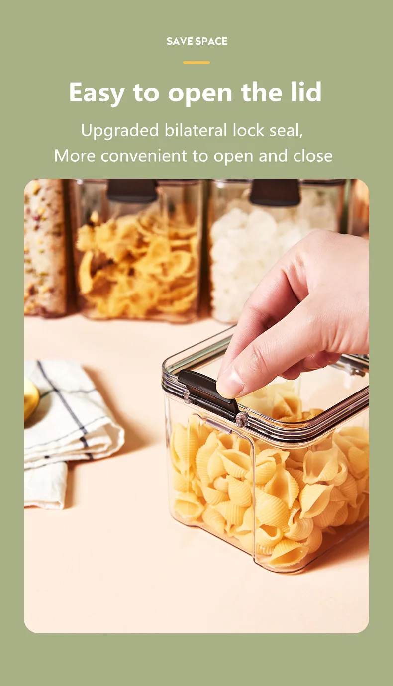 Кухонный Контейнер для хранения пищевых продуктов пластиковый контейнер зерен