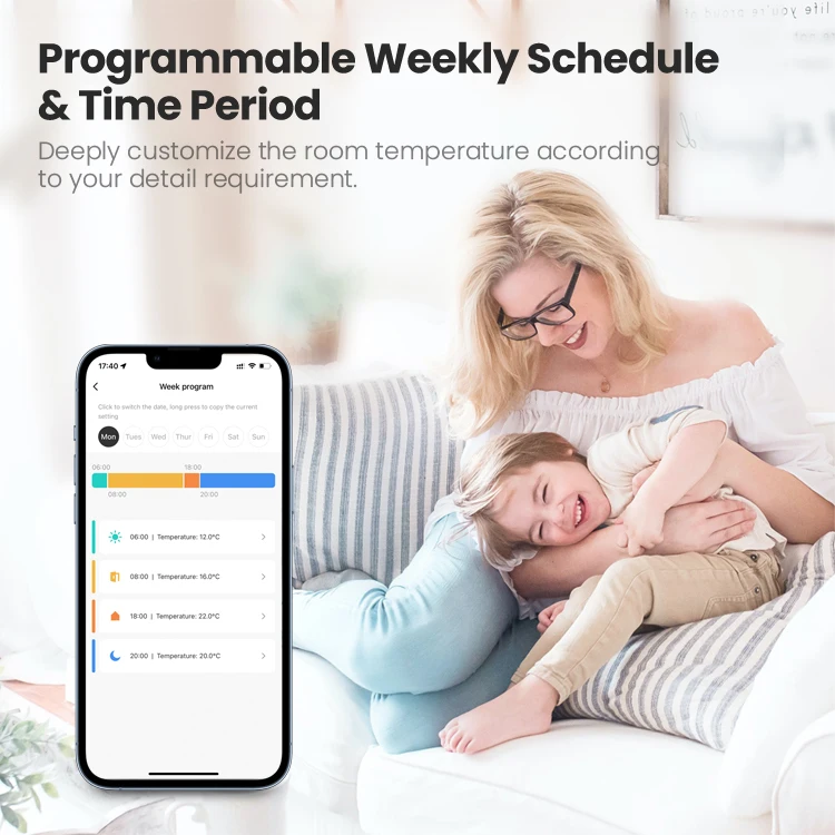 Клапан радиатора Tuya Wi-Fi/Zigbee комнатный термостат для отопления управление с помощью приложения простая установка работа Алексом