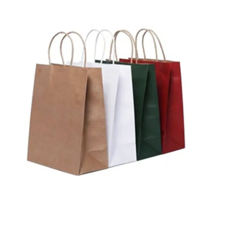 Пользовательская переработанная Женская кофейная крафт-сумка с логотипом, недорогая многоразовая Свадебная подарочная сумка, коричневые белые пакеты из крафт-бумаги для покупок