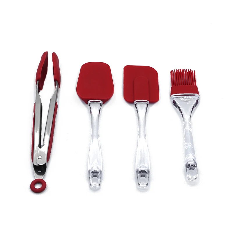 Кухонные принадлежности 4 шт. термостойкие пищевые силиконовые кухонные набор для приготовления пищи