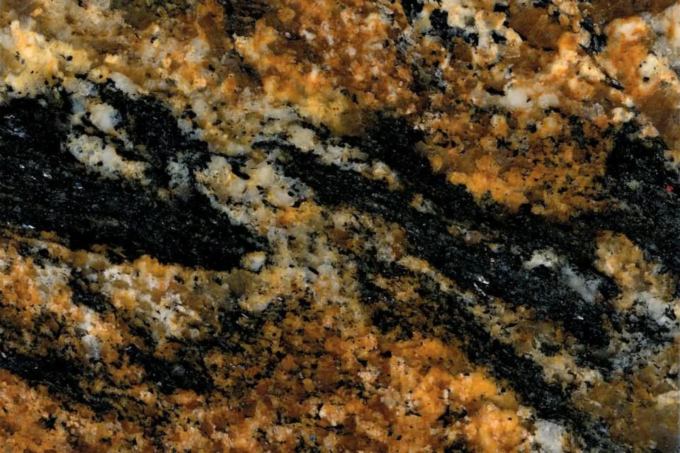Belvedere quartzite titanium cosmic black gold granite slab