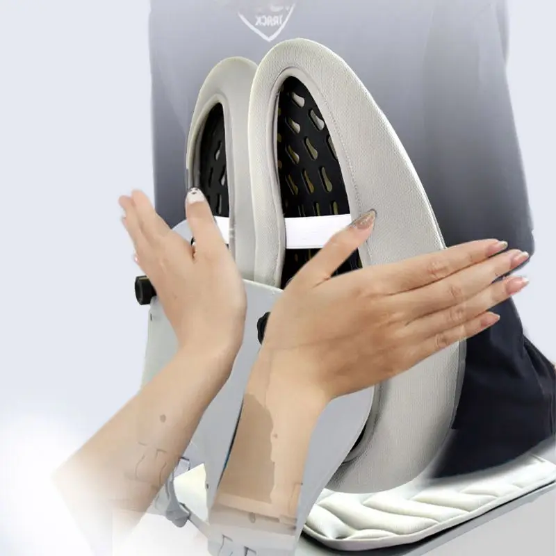 Massage memory foam ergonomic back seat pillow adjustable support lumbar pillows & seat cushions for gaming chair